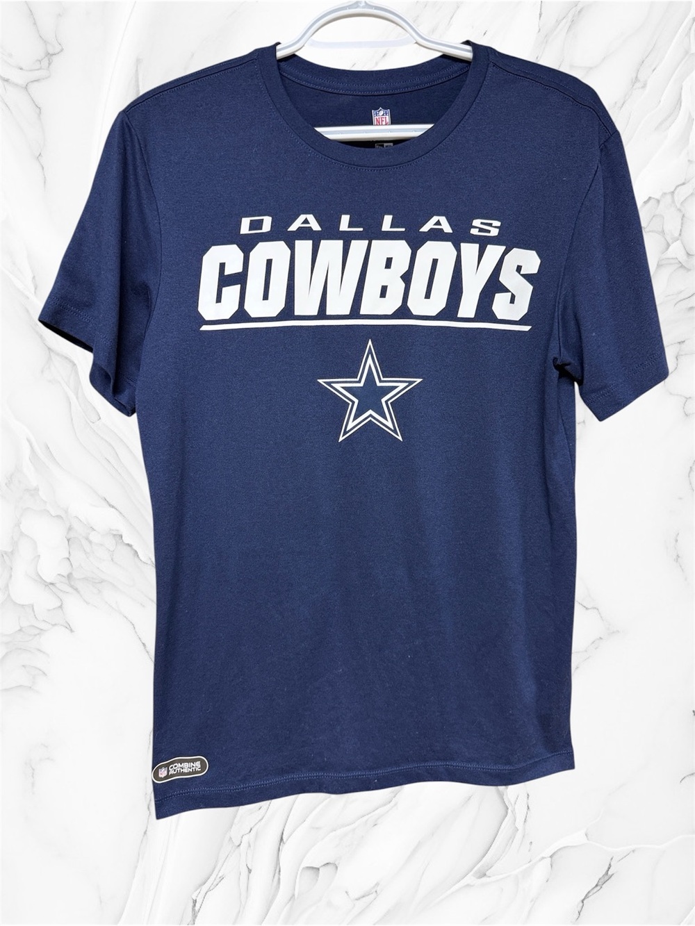 NFL Dallas Cowboys Navy Graphic Tee with Star Logo small